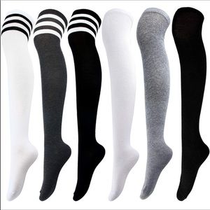 Fall Over the knee Socks Set 5 pairs New